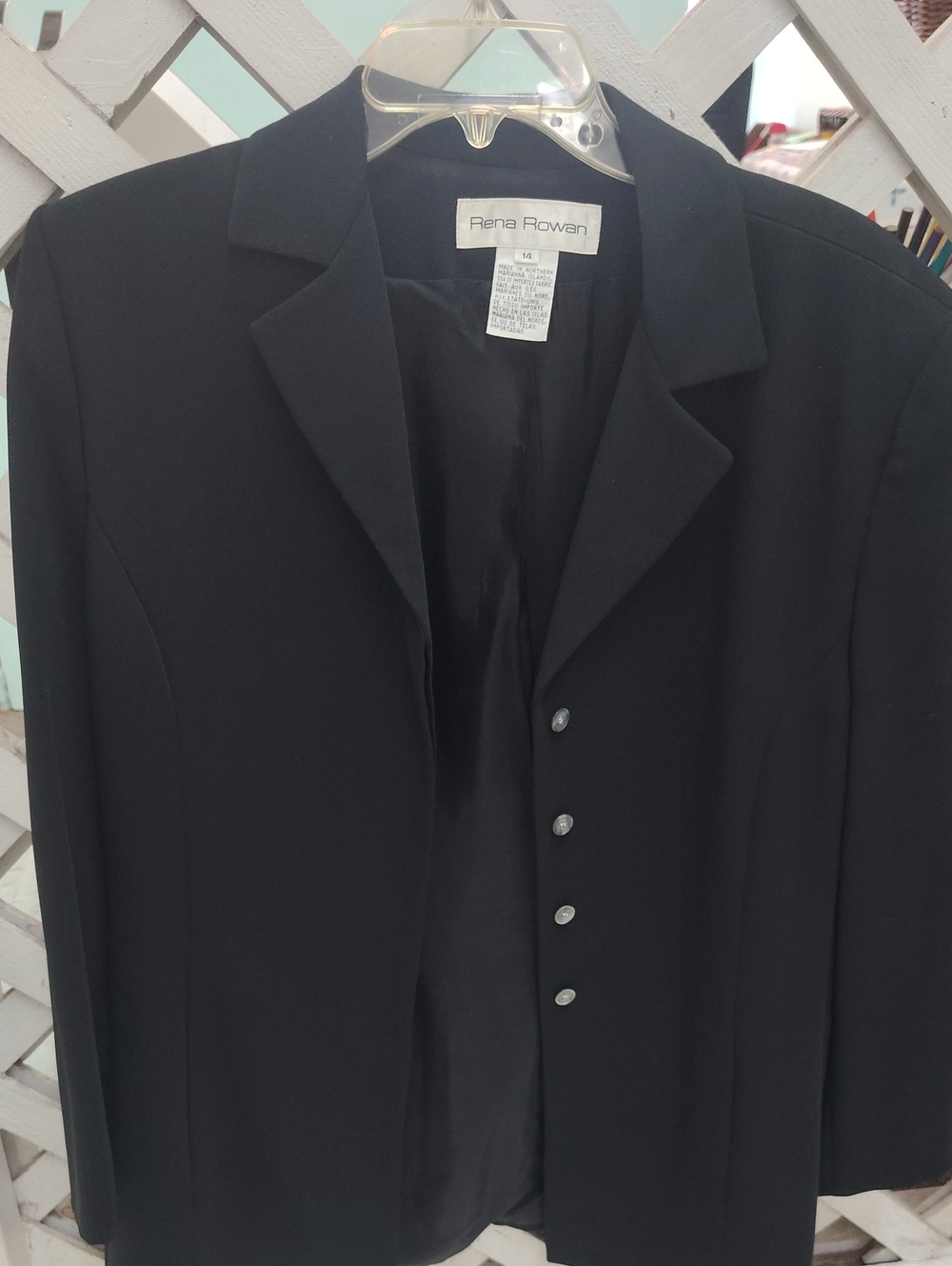 Rena Rowan Trending Black Classic Single-Breasted Blazer